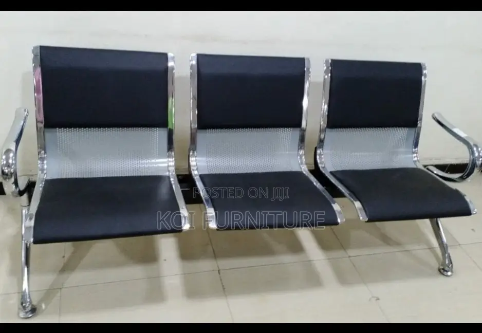 Office Benches; Qtyu Three Link Office Reception Bench