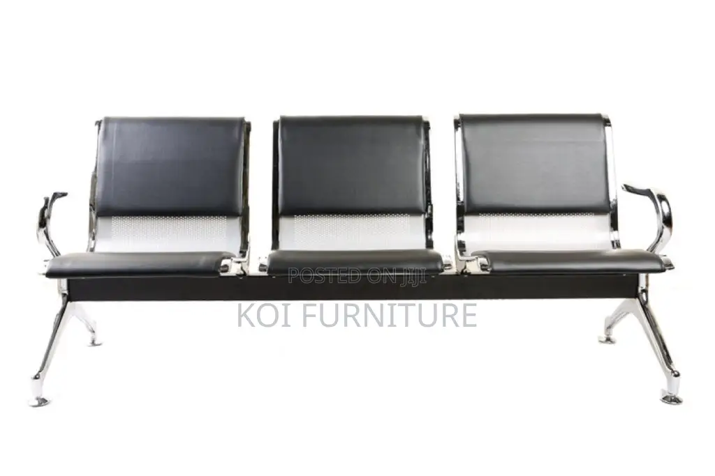 Office Benches; Qtyu Three Link Office Reception Bench