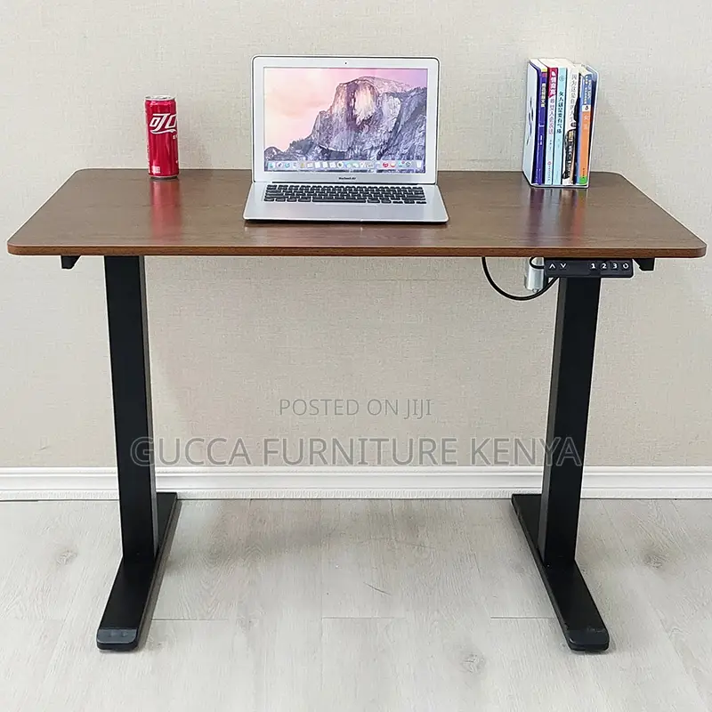 Electric Controlled Sit Stand Lift Computer Desk