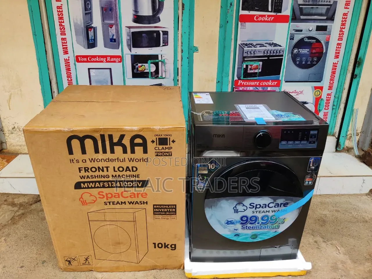 Mika Washing Machine 10kg Front Load Wash and Spin