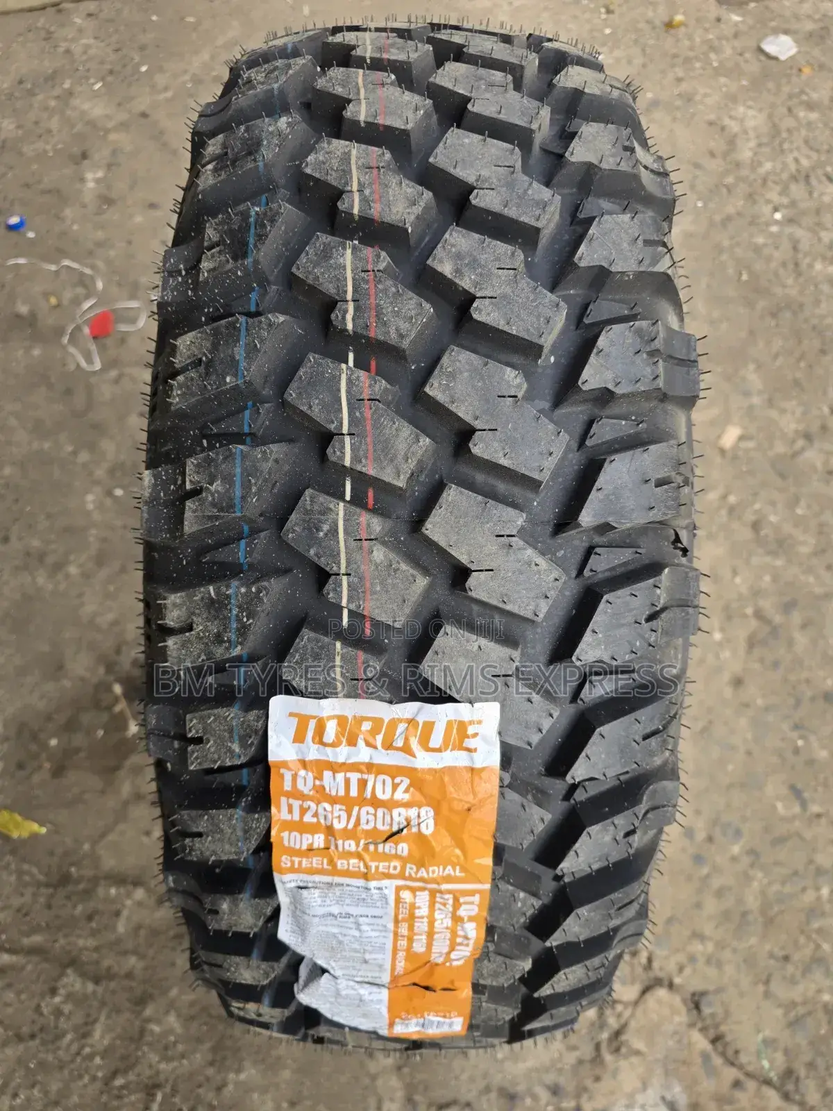265 /60 R18 Torque Tires (Mud Terrein)