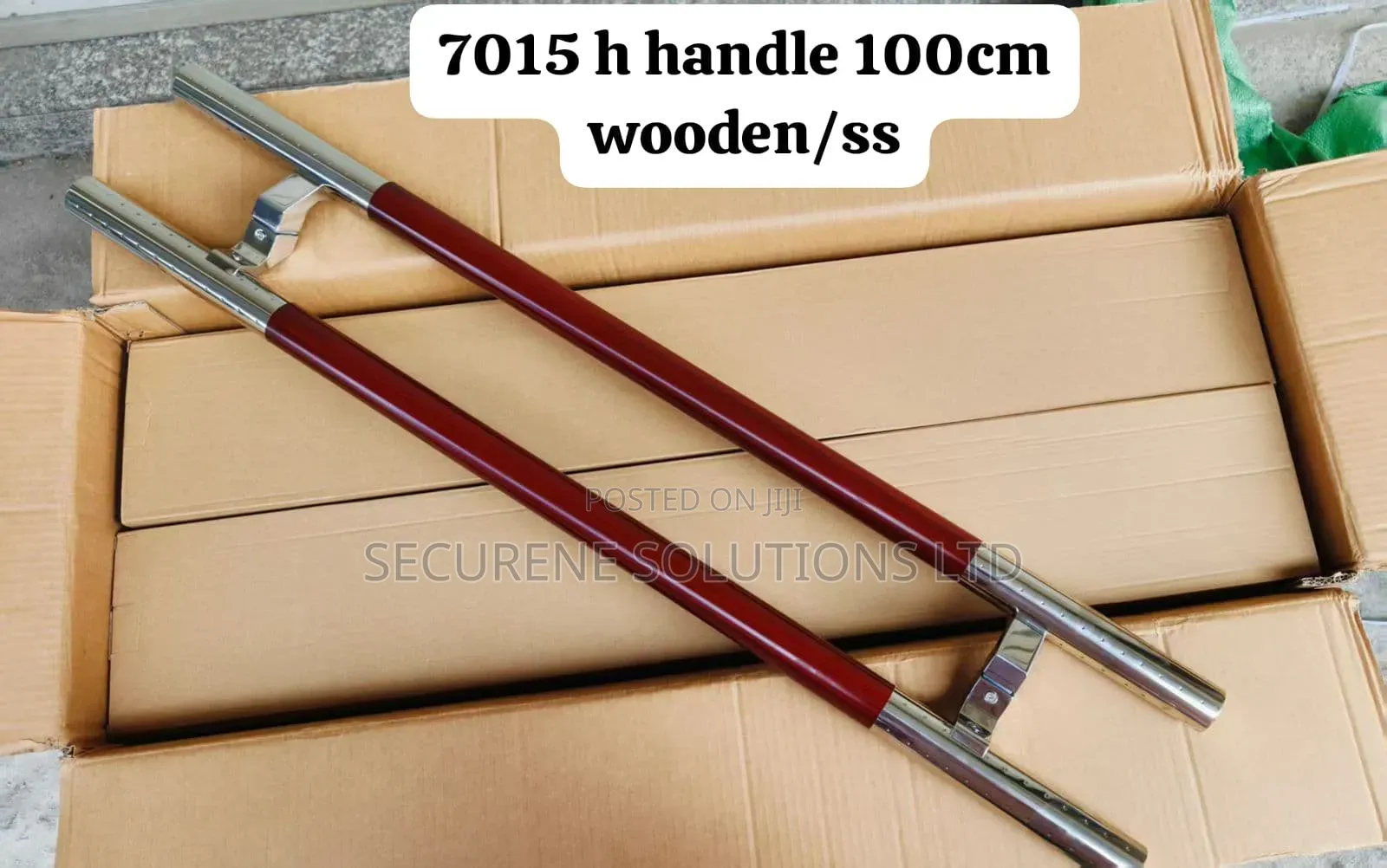 100cm Stainless Steel and Wooden Pull Handles