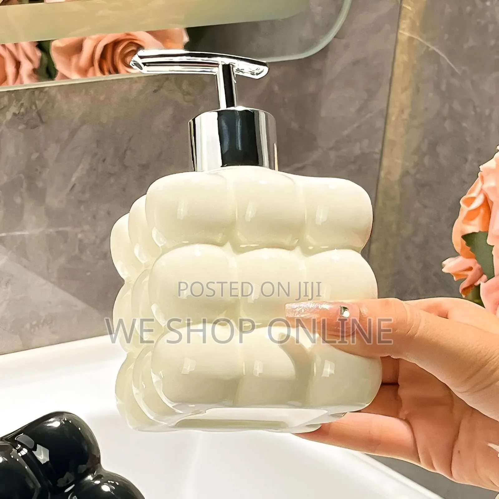 Bubble Glass Soap Dispenser 300ml