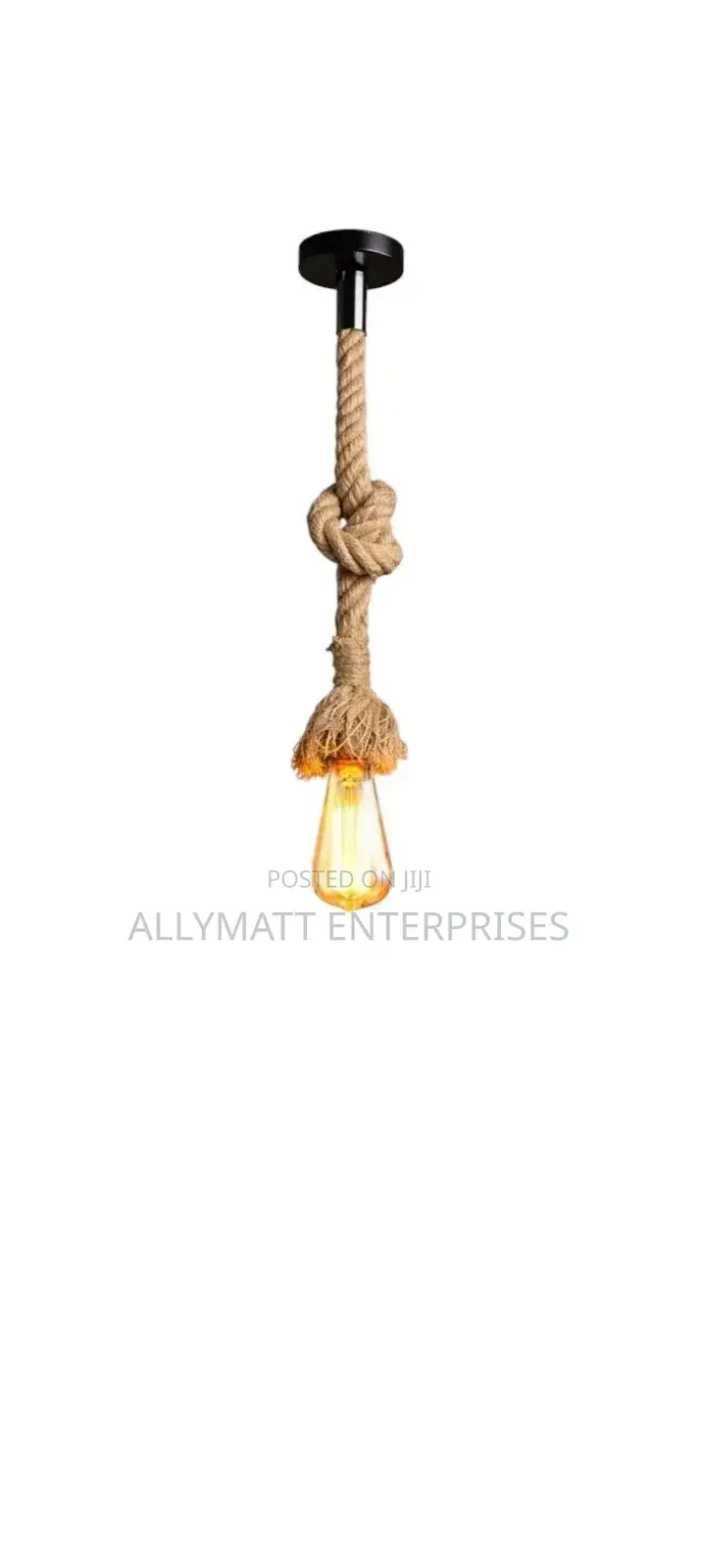 Hemp Rope Pendant Light