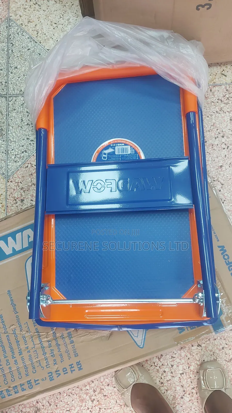 150kgs Wadfow Foldable Platform Hand Truck, Model Wwb1315.