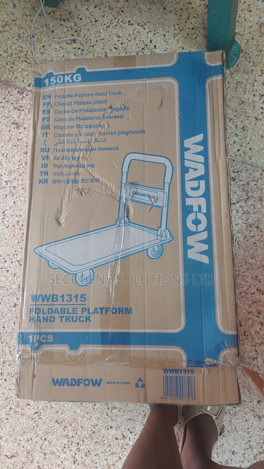 150kgs Wadfow Foldable Platform Hand Truck, Model Wwb1315.