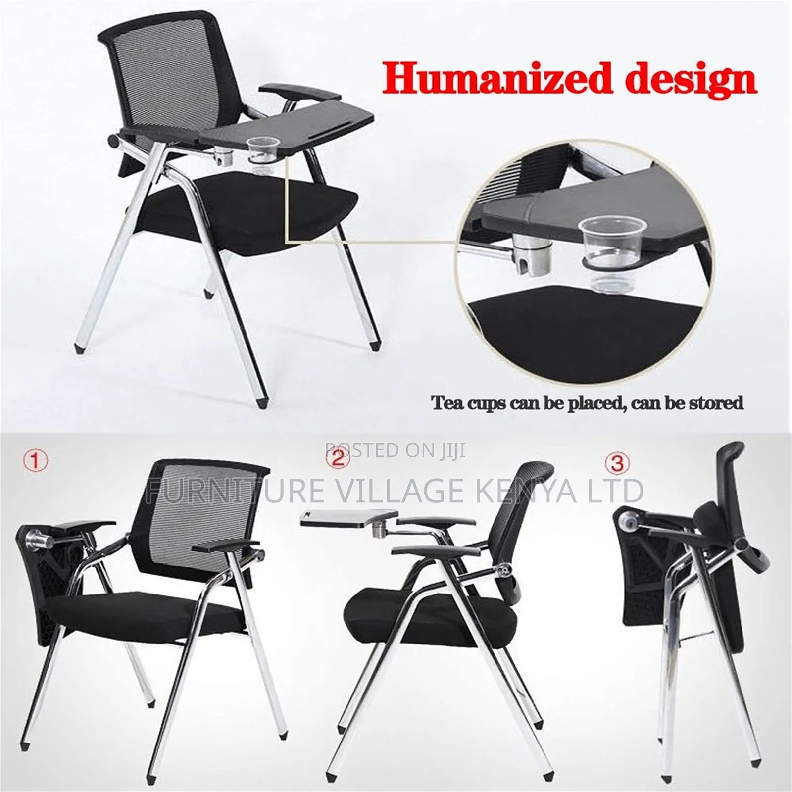 Foldable Stackable Mesh Home Office Training Chair