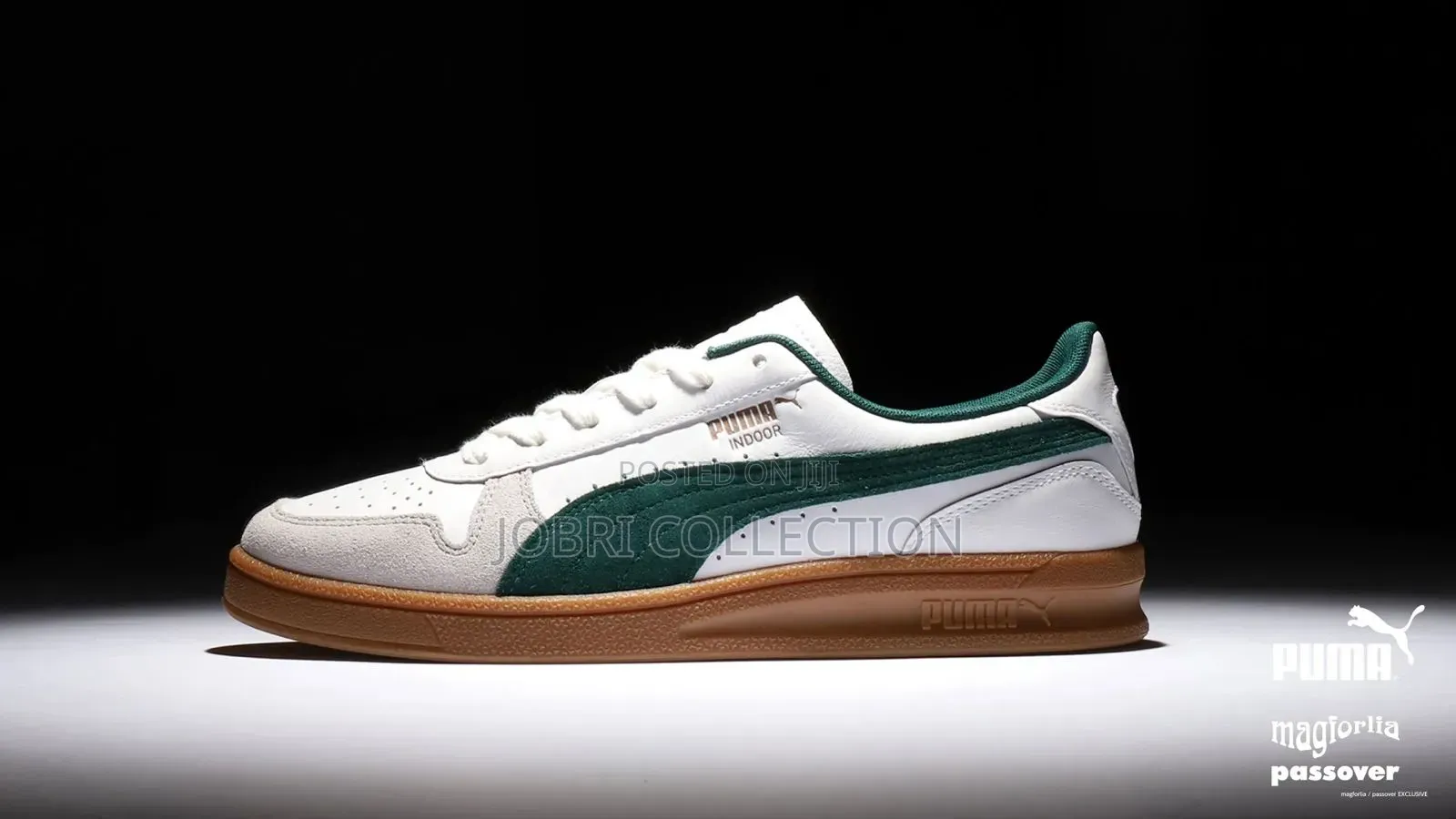 Puma Indoor “White Dark Myrtle Gum “
 Sneakers