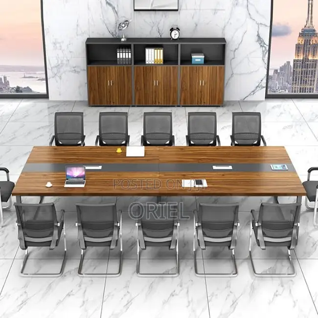 Office Boardroom Table : Office Wooden Top Conference Meeting Table.