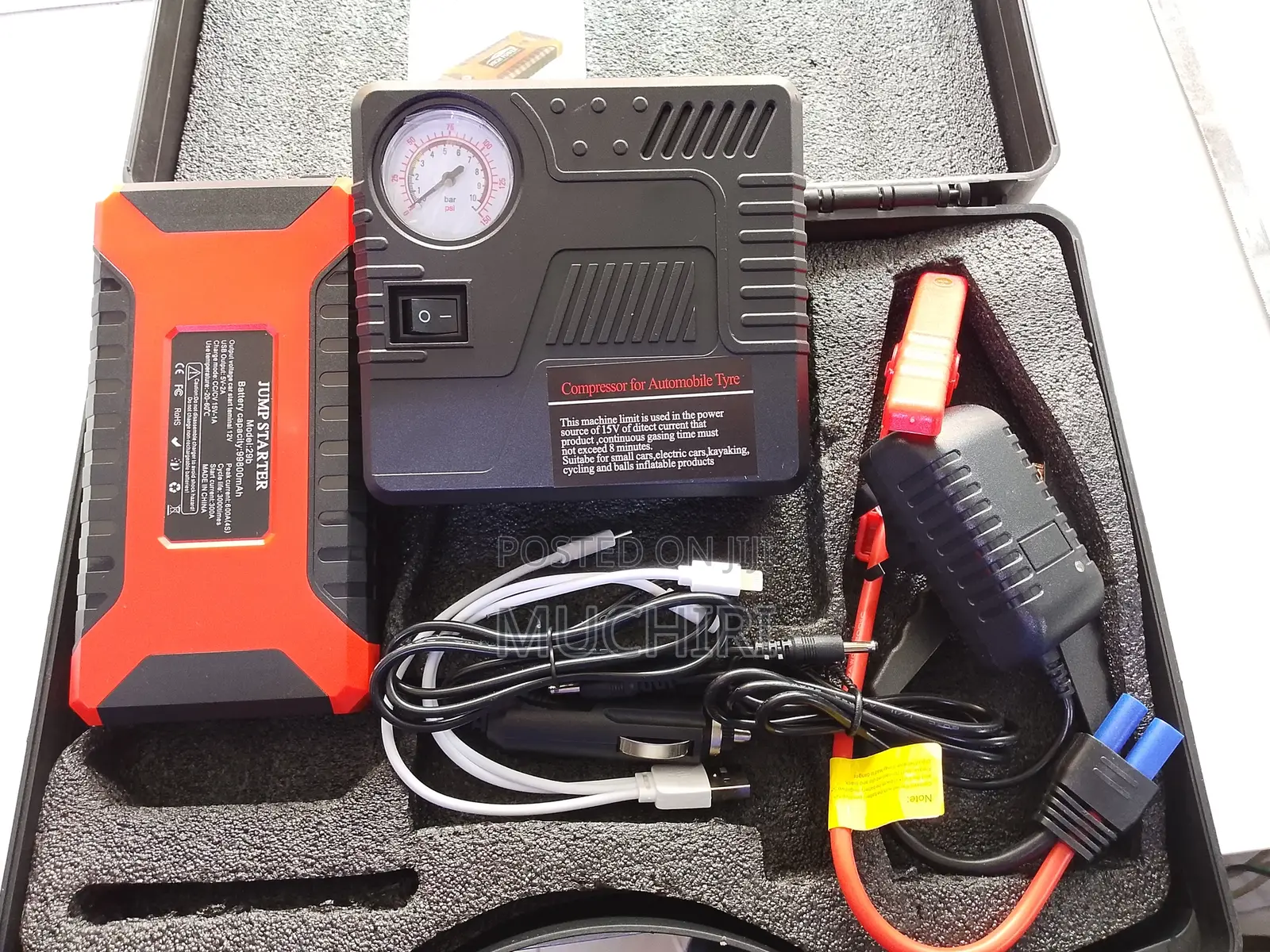 Compact Car Battery Jumpstart Solution