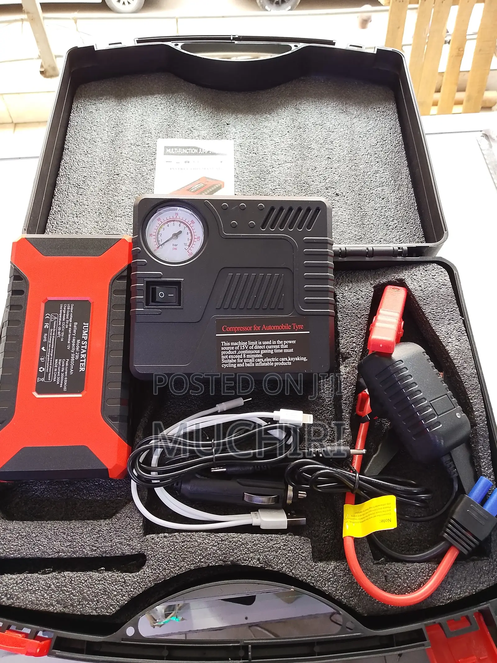 Compact Car Battery Jumpstart Solution