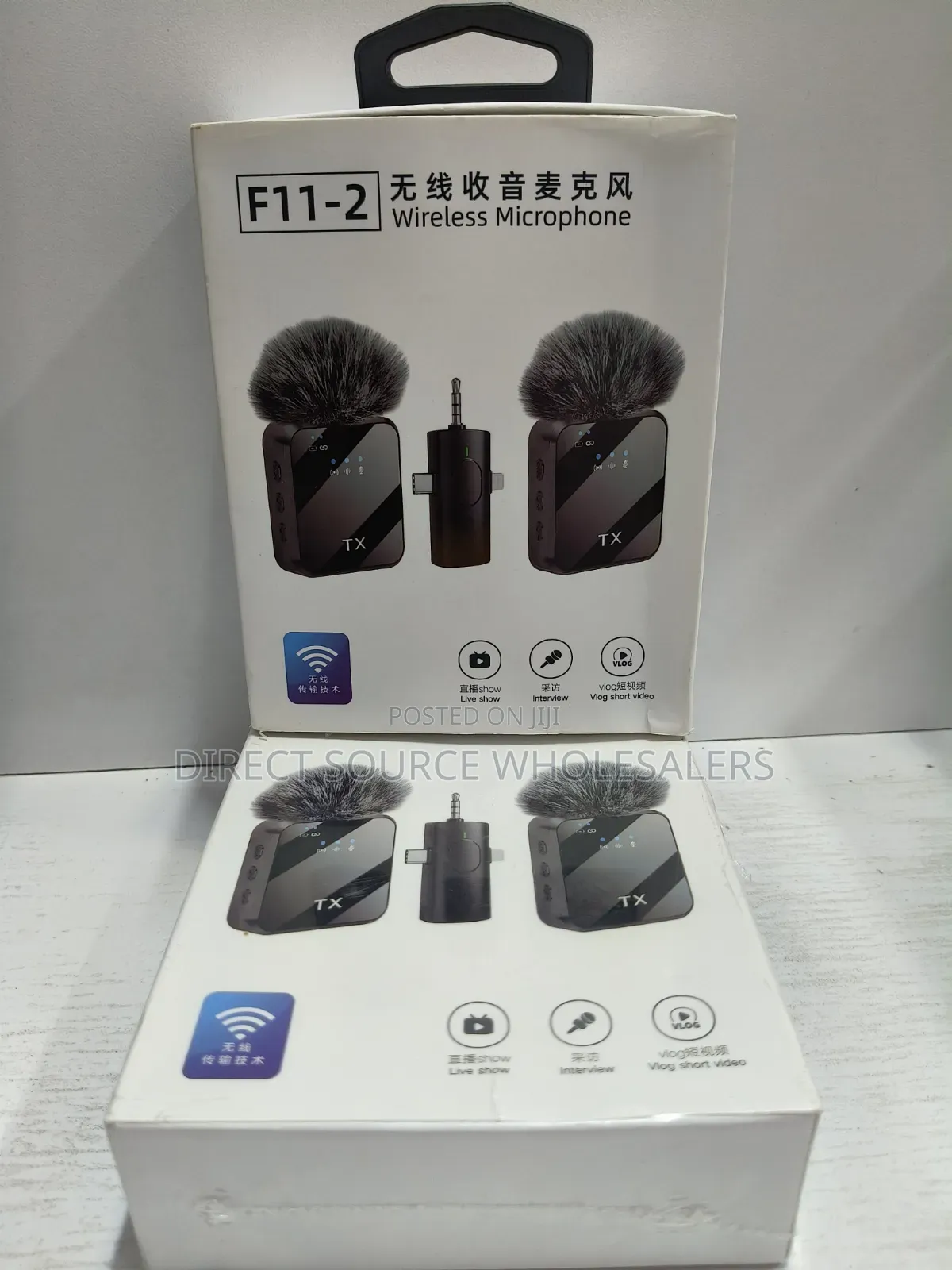 F11-2 Wireless Lavalier Microphone Dual Mic