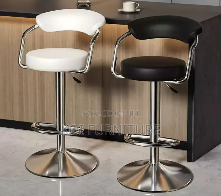 Barstool : Modern Leather Studio Swivel Barstool