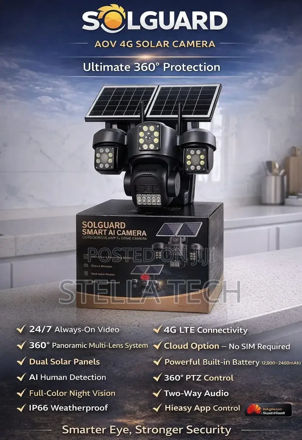 Solguard Solar Camera Advantage • Aov 4g Solar Camera