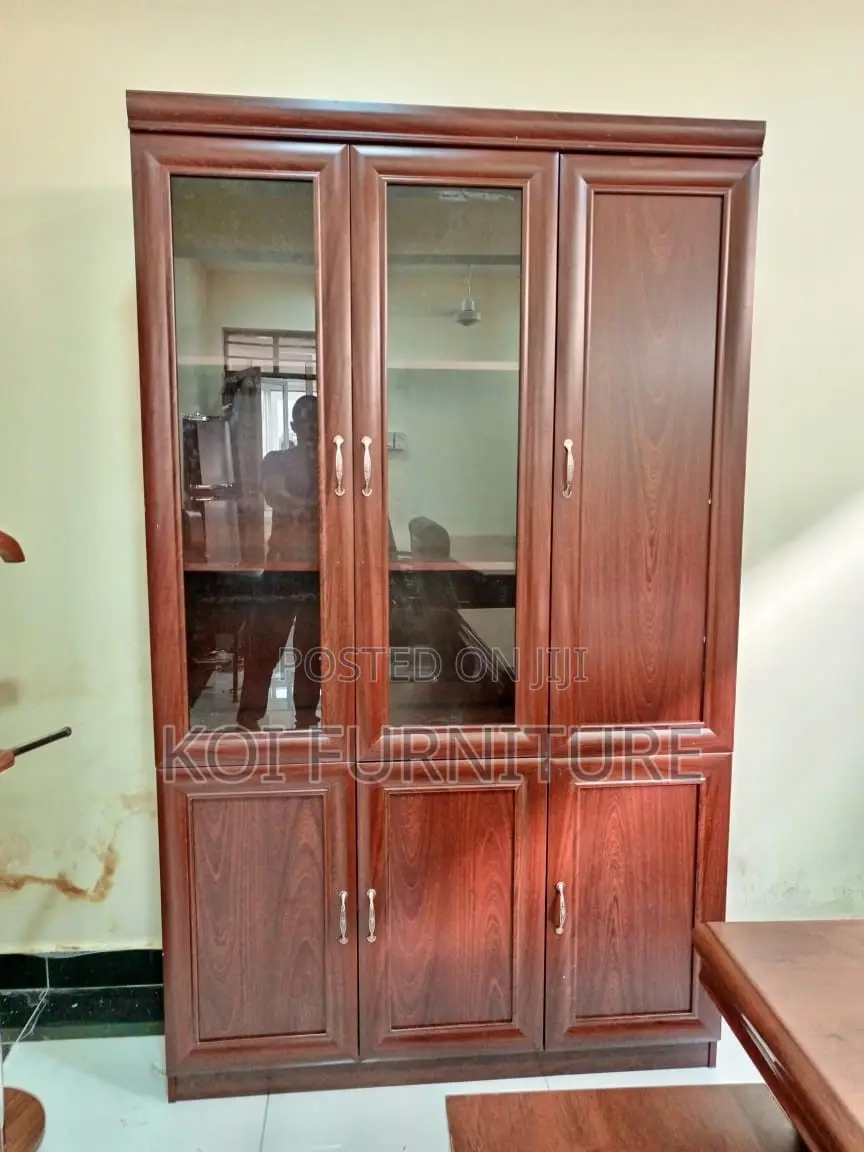 Office Cabinet : 3-Door Executive Filing Cabinet – Secure Stylish