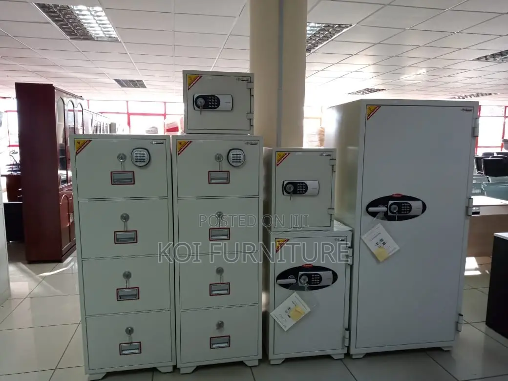 Safe Cabinet : White Diplomat 4-drawer Fireproof Safe Cabinet