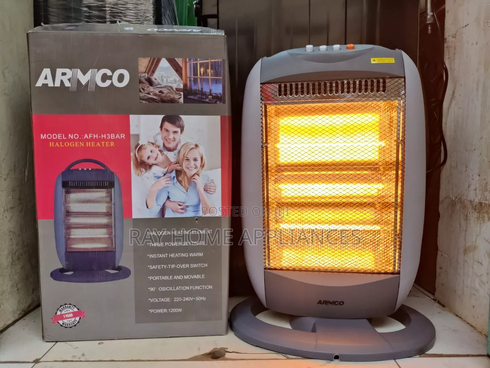 Armco 3 Bar Halogen Heater