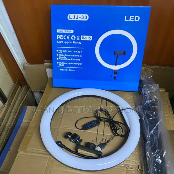 12" Ring Light With Phone Holder and Adjustable Tripod Stand.