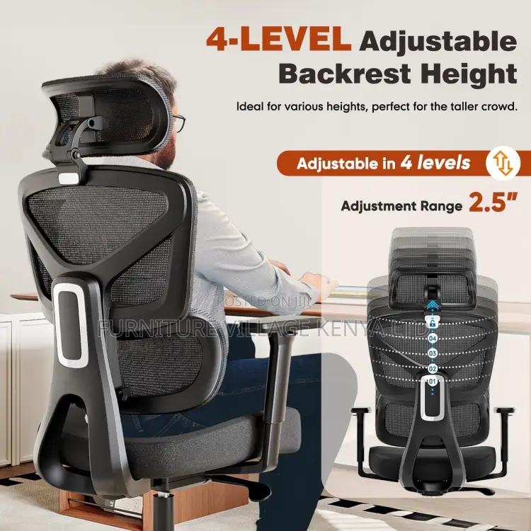 Modern Orthopedic Reclining Back Office Chair