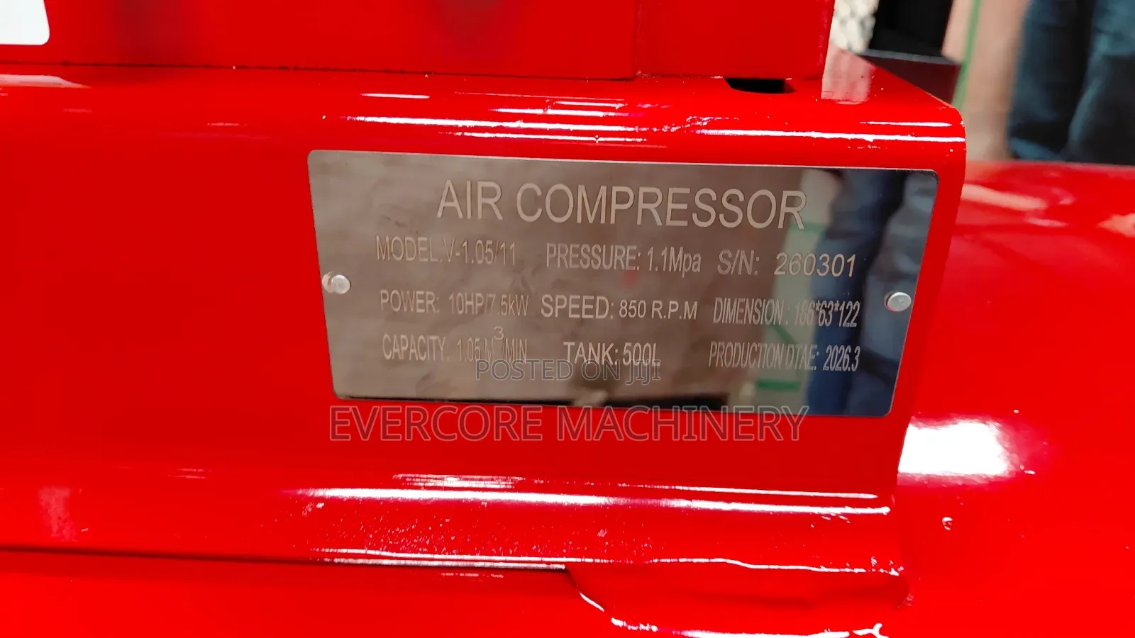 Commercial 500l 15bar Electric Air Compressor Machine Best Quality.