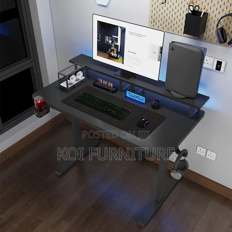 Office Desk; 1.6 Meters Bleck Ttr32 Adjustable Desk