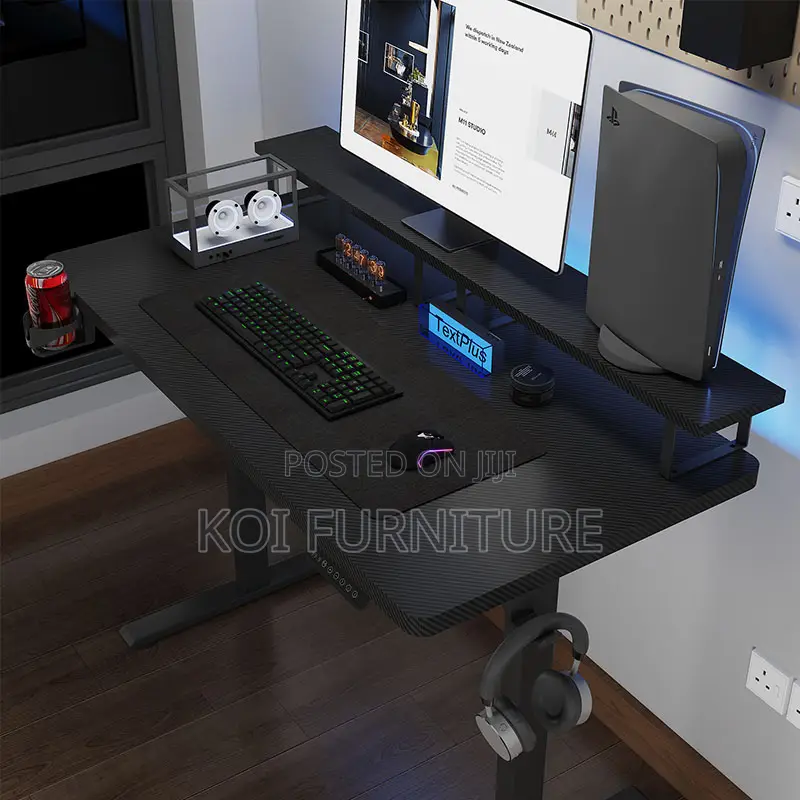 Office Desk; 1.6 Meters Bleck Ttr32 Adjustable Desk