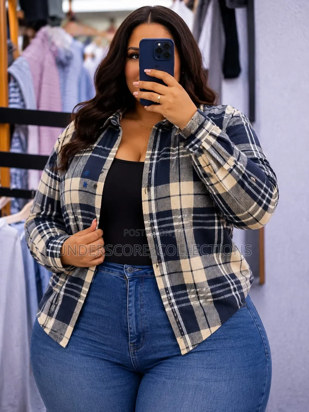 Executive Ladies Checked Blouses