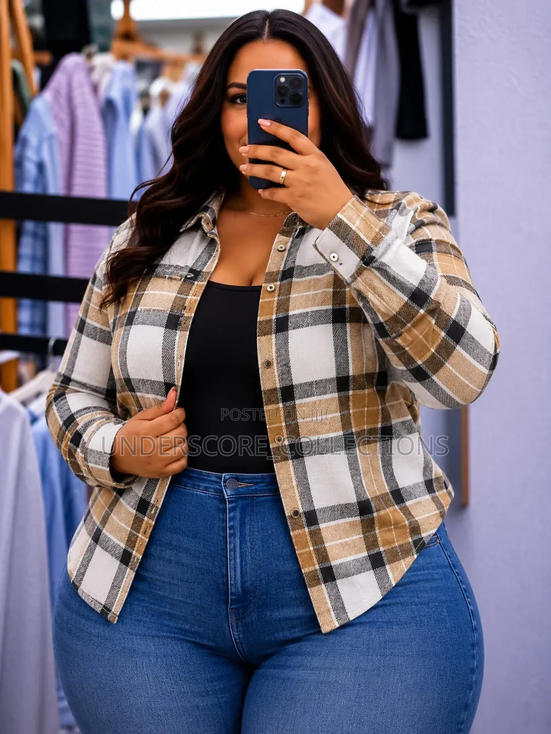 Executive Ladies Checked Blouses