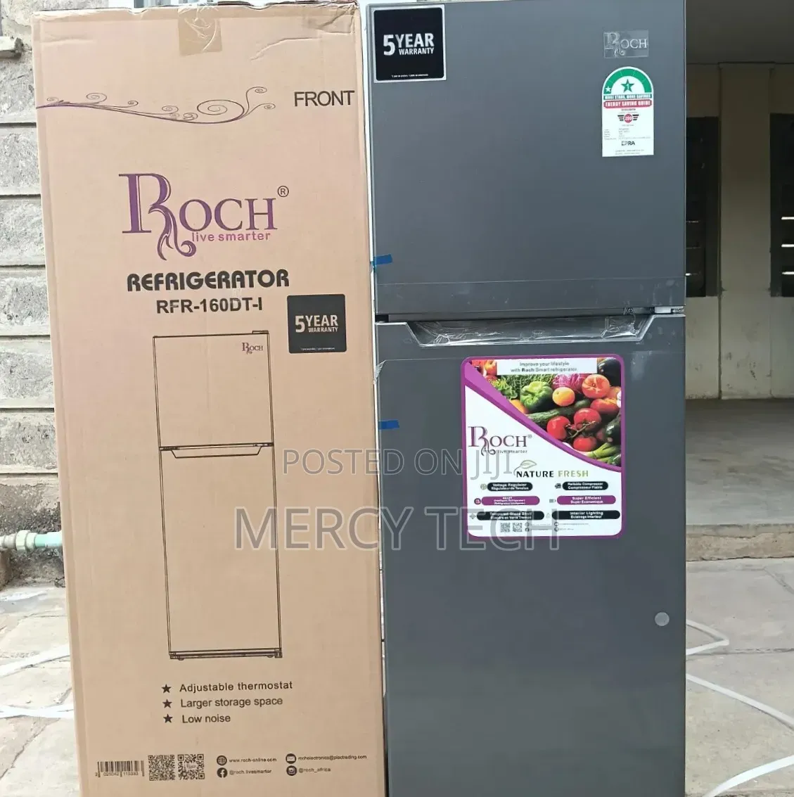Roch RFR-160dt-I 130l Double Door Fridge