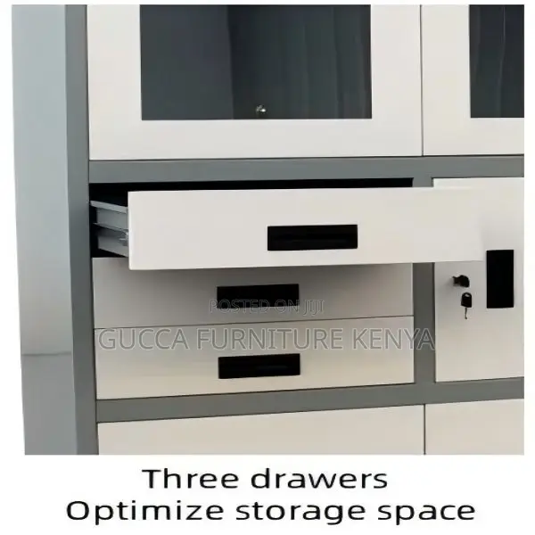 Modern 2-Swing Door's Steel Safe Office Cabinet