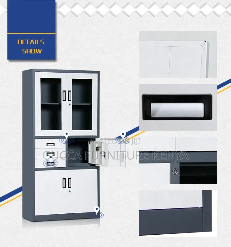 Modern 2-Swing Door's Steel Safe Office Cabinet