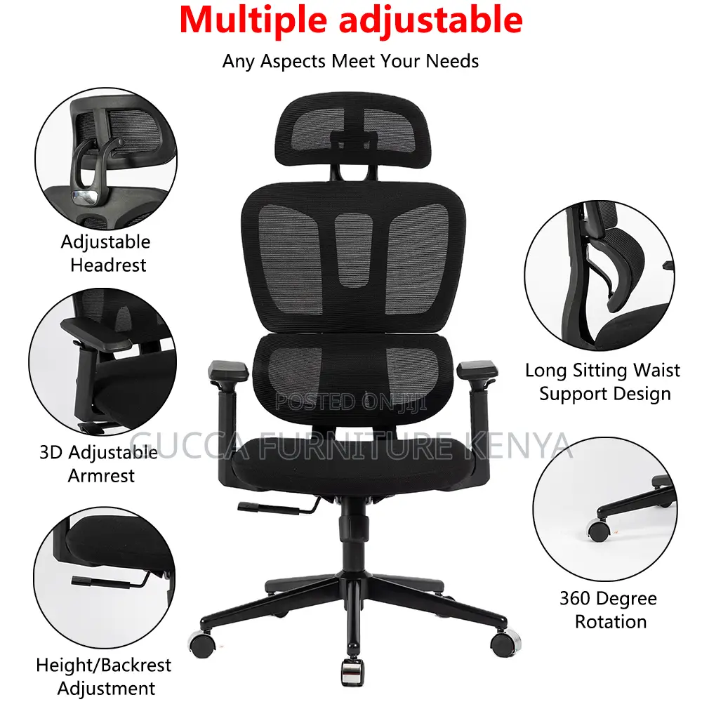 Modern Reclining Mesh Backrest Ergonomic Chair