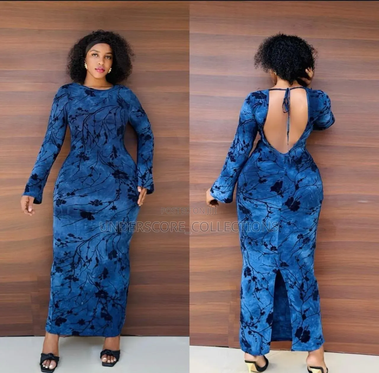 Ladies Longsleeved Bareback Bodycon Dresses