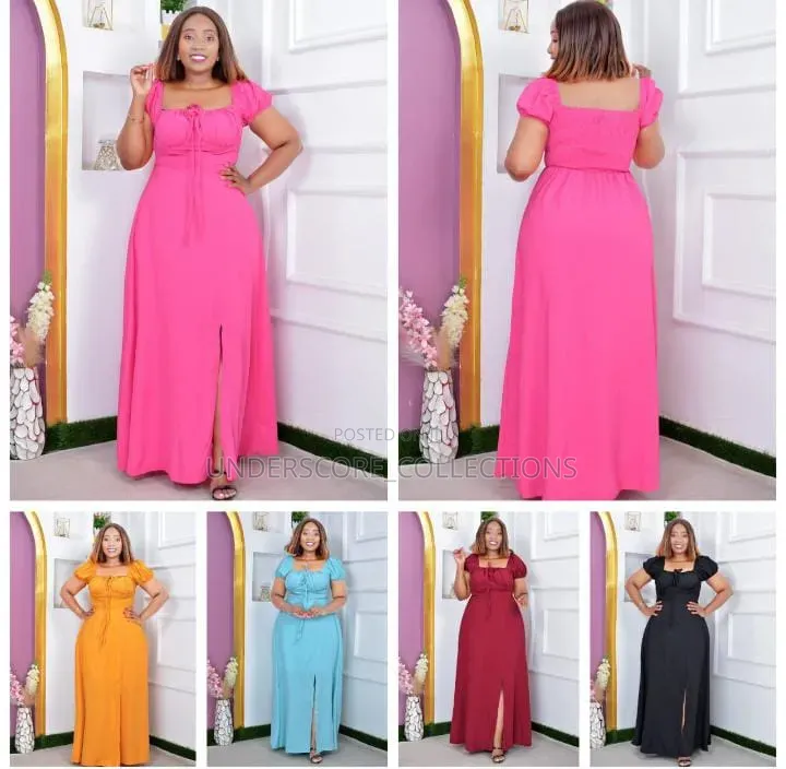 Ladies High Slit Maxi Dresses