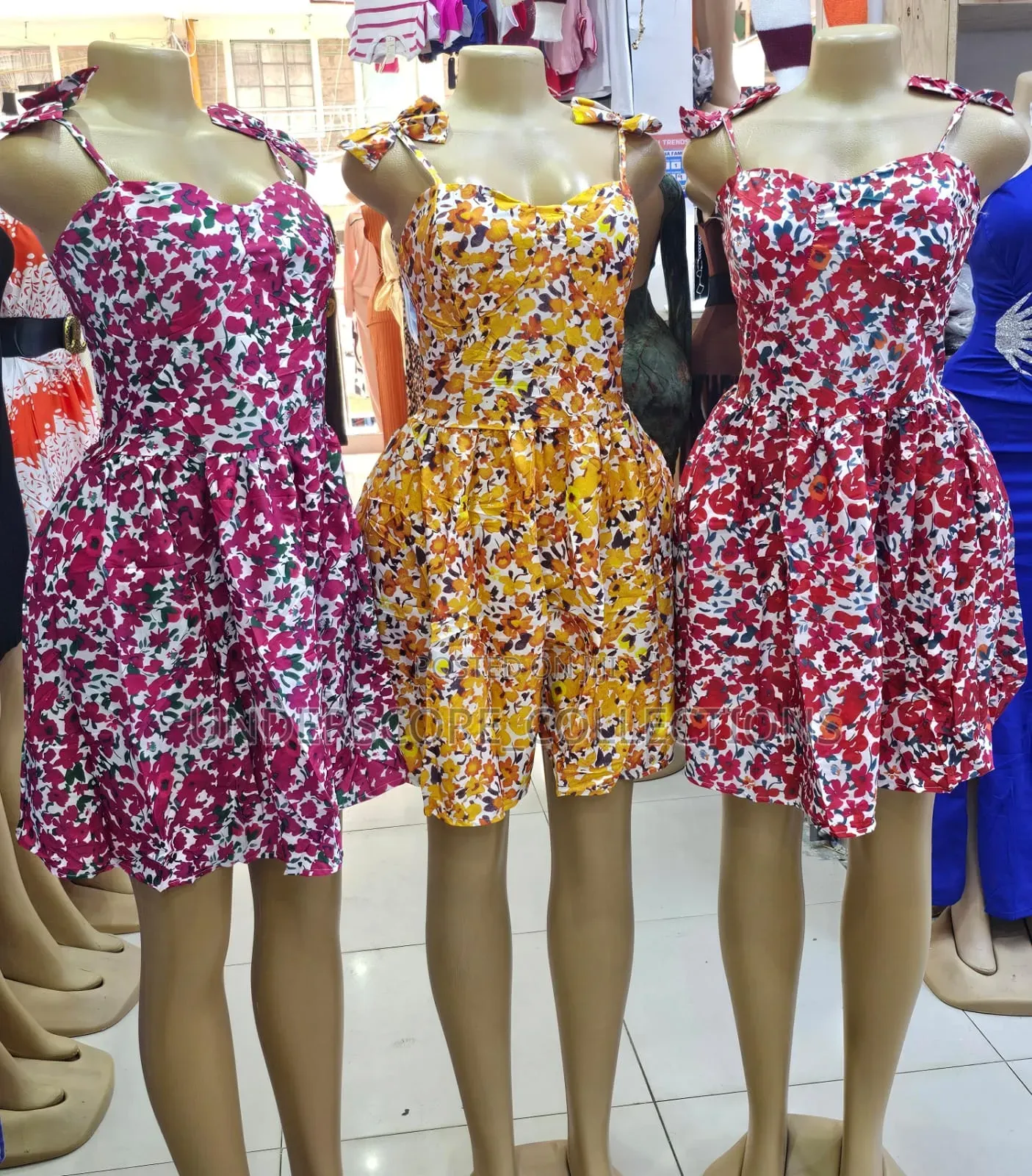 Girls Sassy Mini Floral Dresses