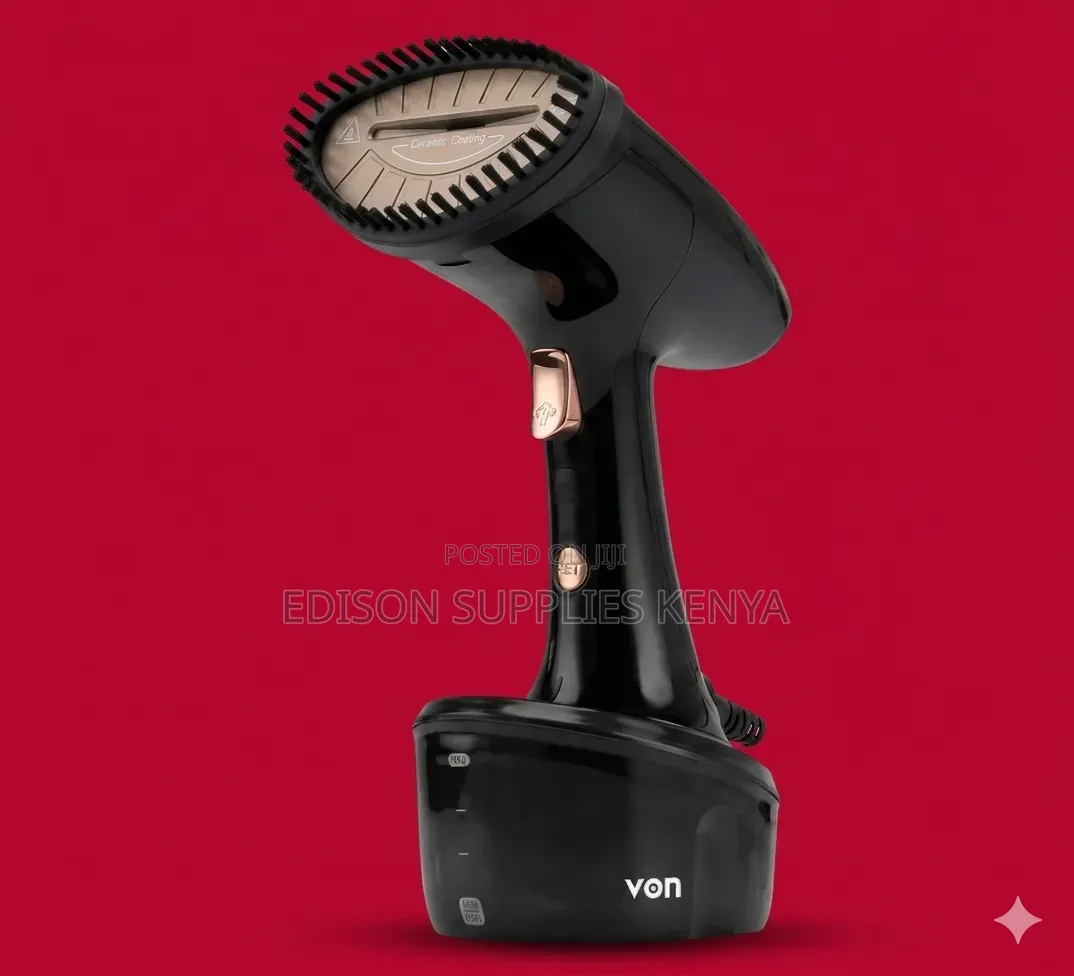 Von Hotpoint 1600w Handheld Garment Steamer Stainless Steel Soleplate
