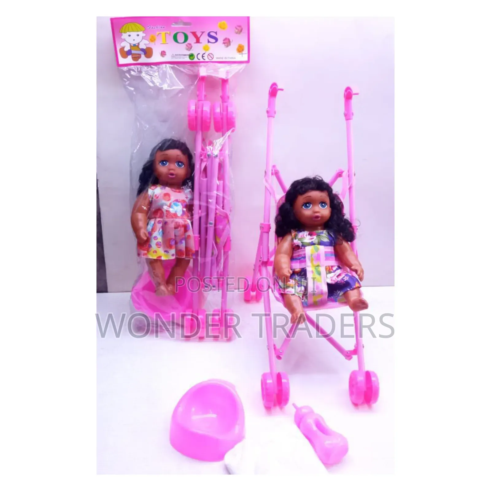 .Doll Plus a Stroller 28cm Doll 45cm Stroller