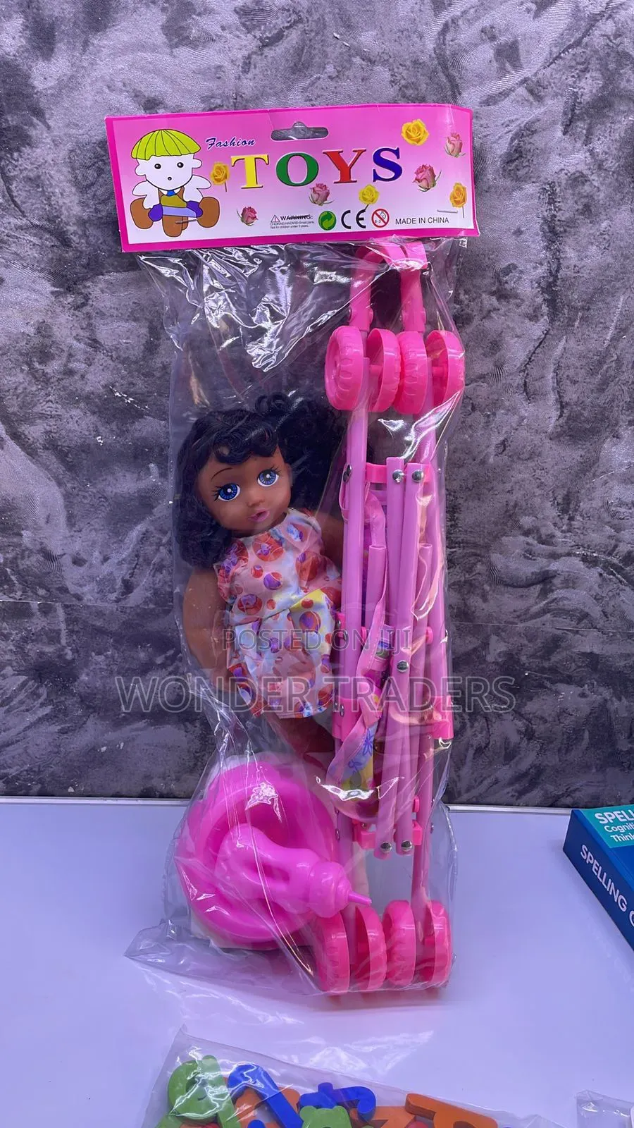.Doll Plus a Stroller 28cm Doll 45cm Stroller