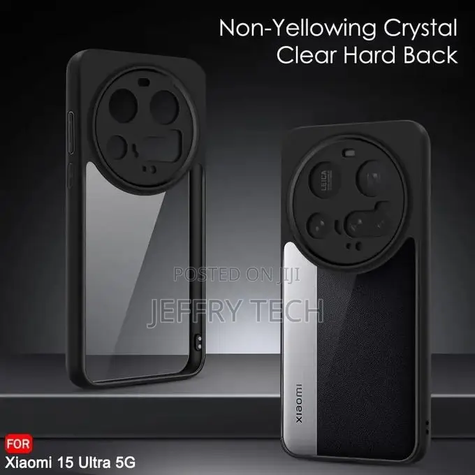 Hybrid Series Back Cover Case Compatible With Xiaomi 15 Ultra (Black