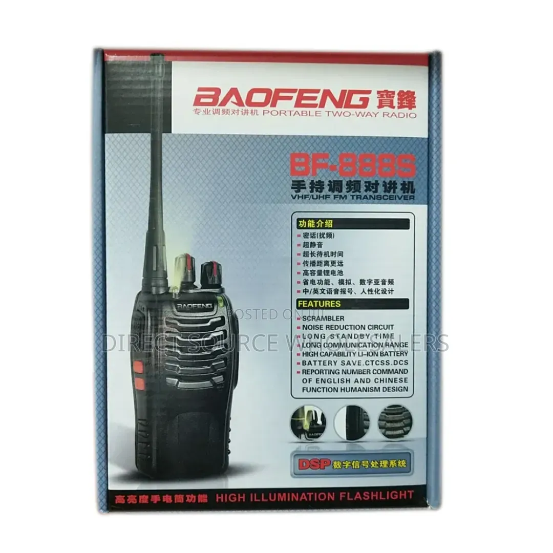 Baofeng 888s Rechargeable Two Way Radio Pair