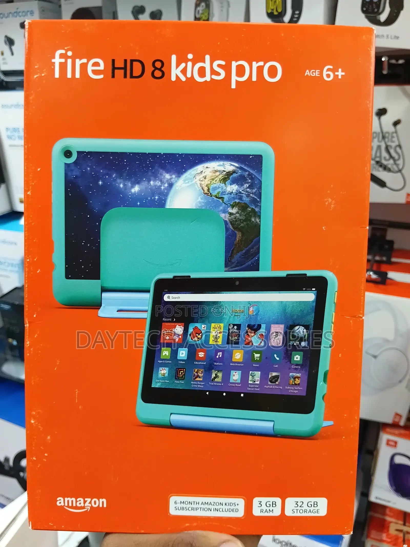 New Amazon Fire HD 8 Kids Pro 32 GB Black