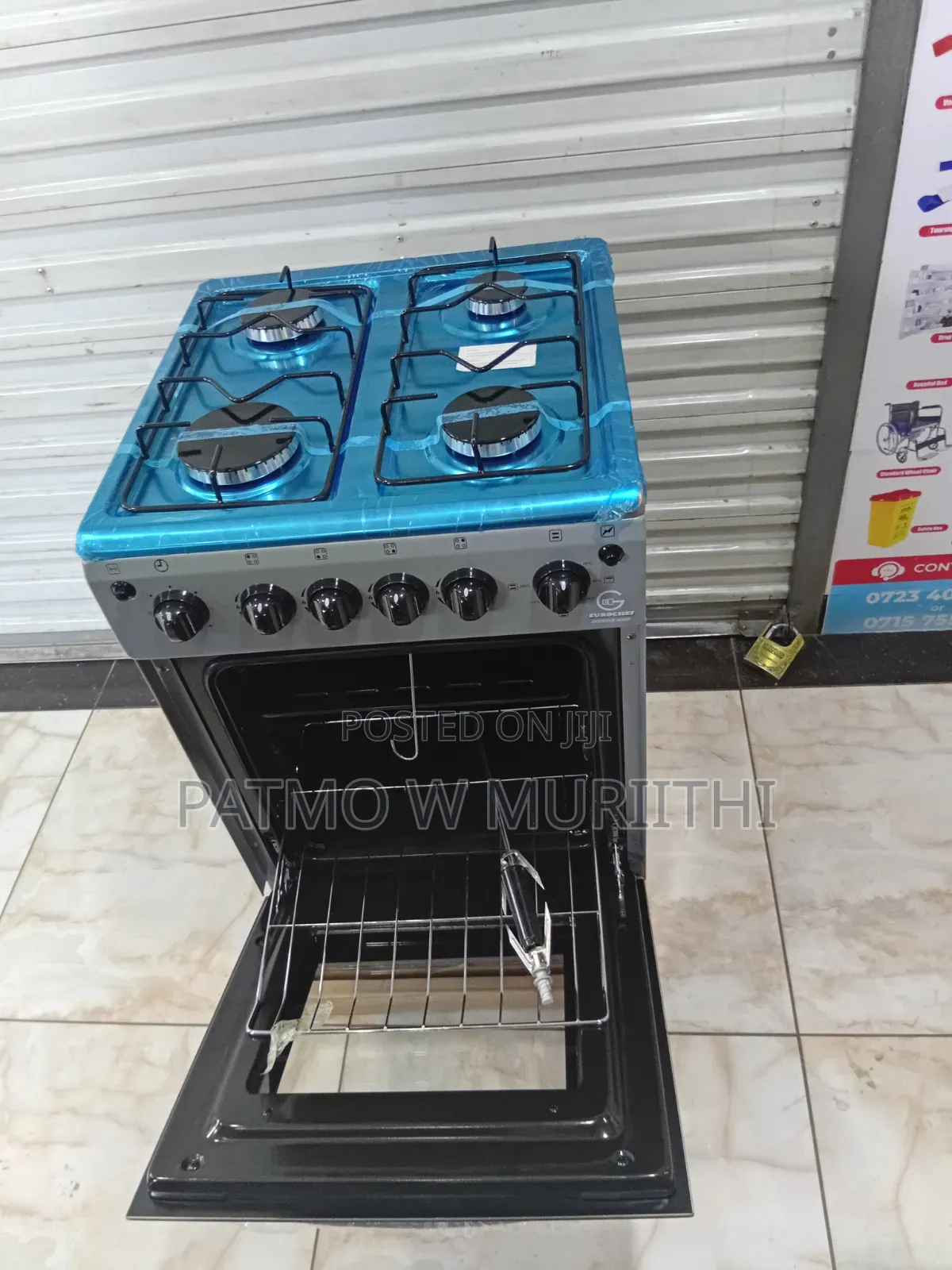 Eurochef Full Gas Standing Cooker With Electric Oven