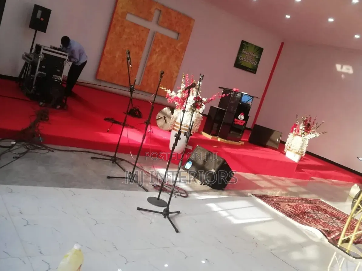 Signature Red Delta Carpet For Elegant Church Floors