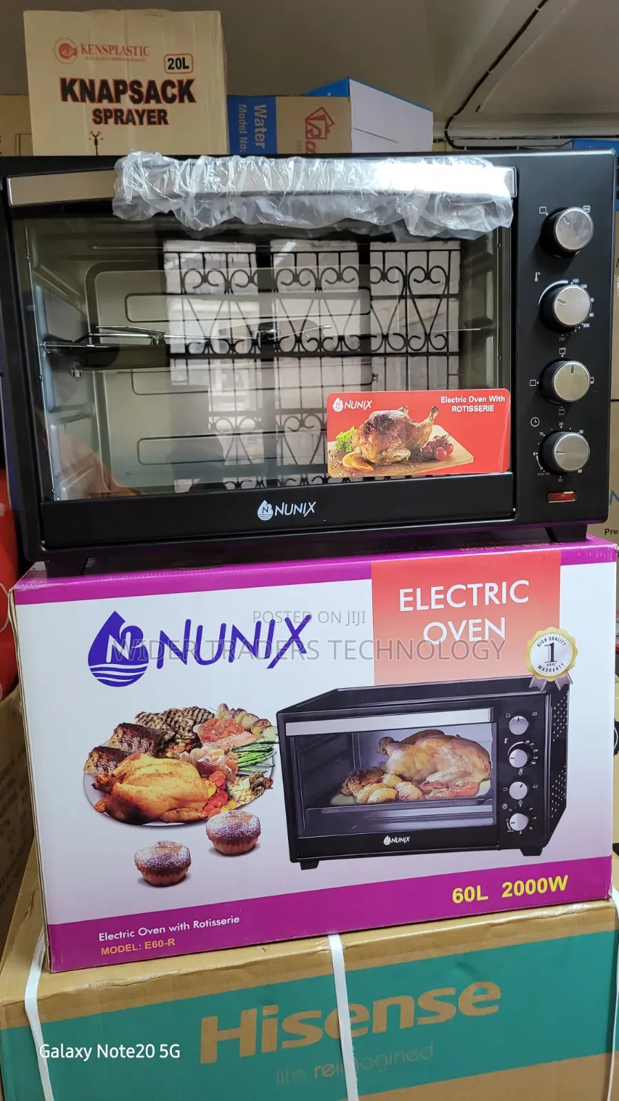 Nunix 60l Electric Oven With Rotisserie E60-R