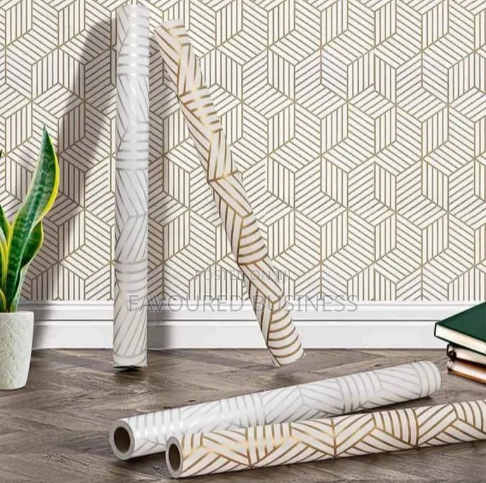 Heavy Duty Classy Modern Wall Paper Installation