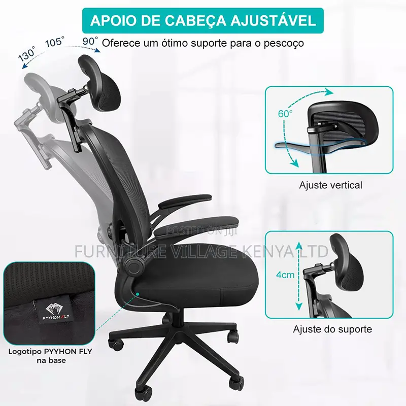 High Back Full Mesh Swivel Ergonomic Office Chair