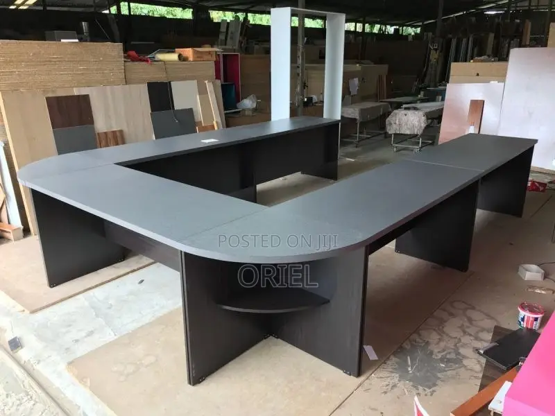Office Boardroom Table : U-Shaped Meeting 6m Wooden Conference Table