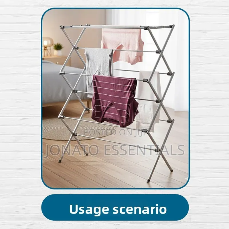 Foldable Clothes Drying Rack Stand Heavy Duty Clothing Airer