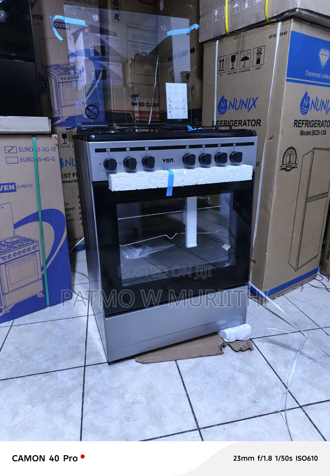 Von Cooker3 Gas+1 60 Cm ×55cm Electric
