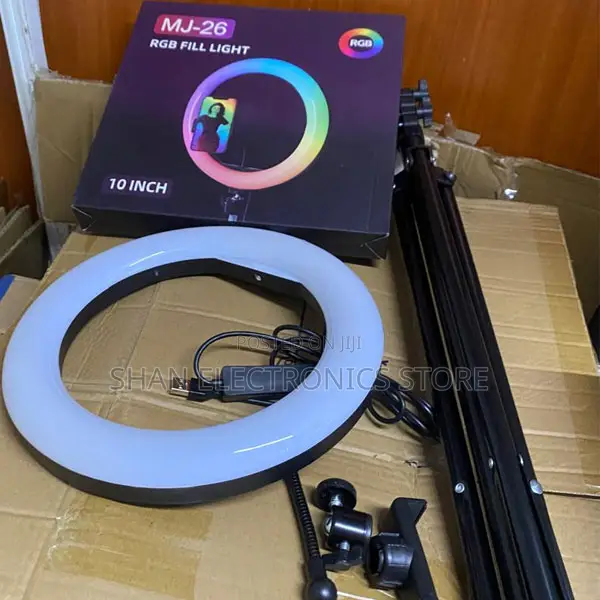 RGB Fill Light Ring Led 10 Inch Multi Color RGB 10 Inch